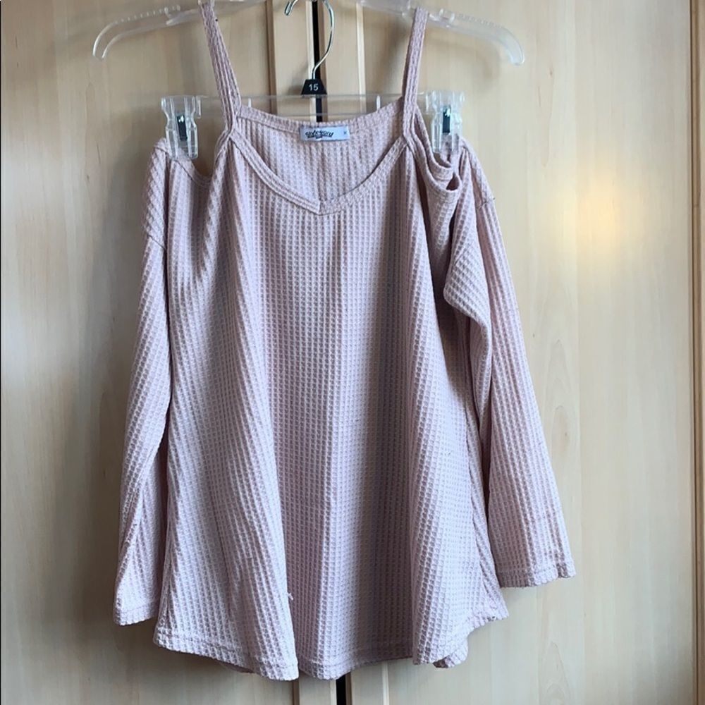 Style World M Solid pink Long Sleeve blouse